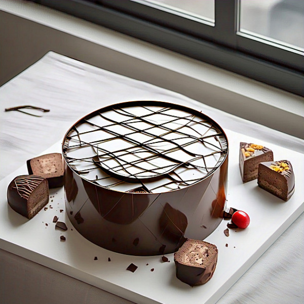 Chocolate Truffle Bento Cake